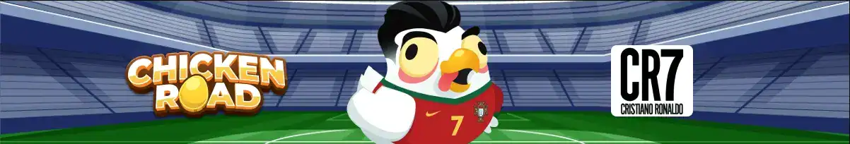 Banner Chicken Road Cristiano Ronaldo.