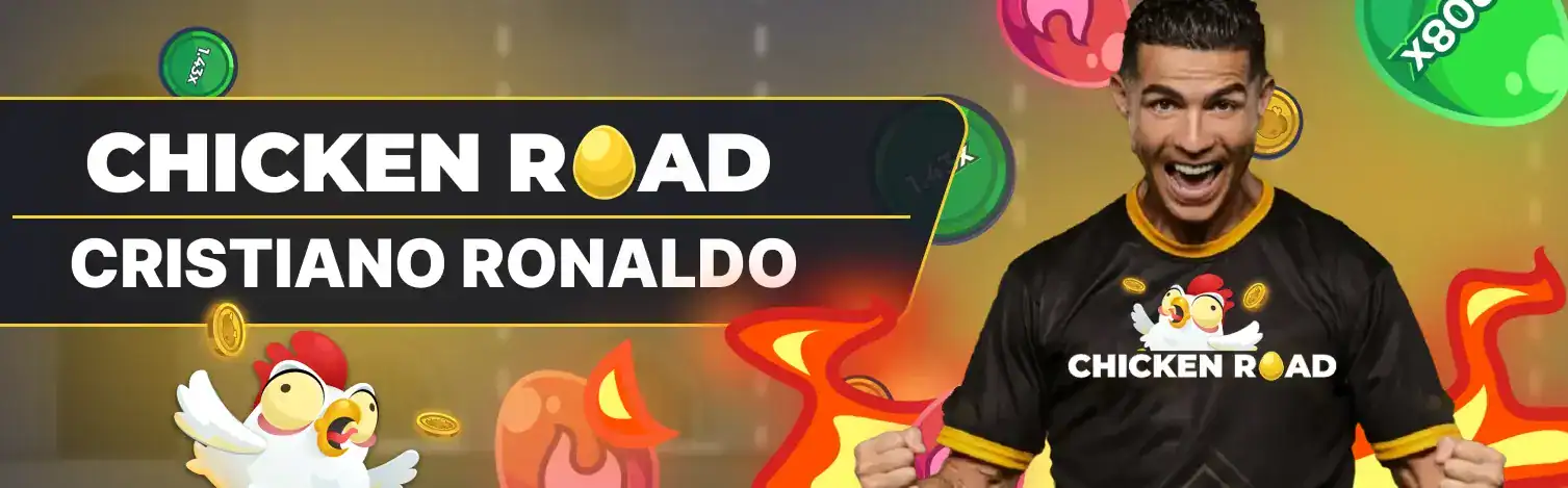 Chicken Road Cristiano Ronaldo — widok gry.