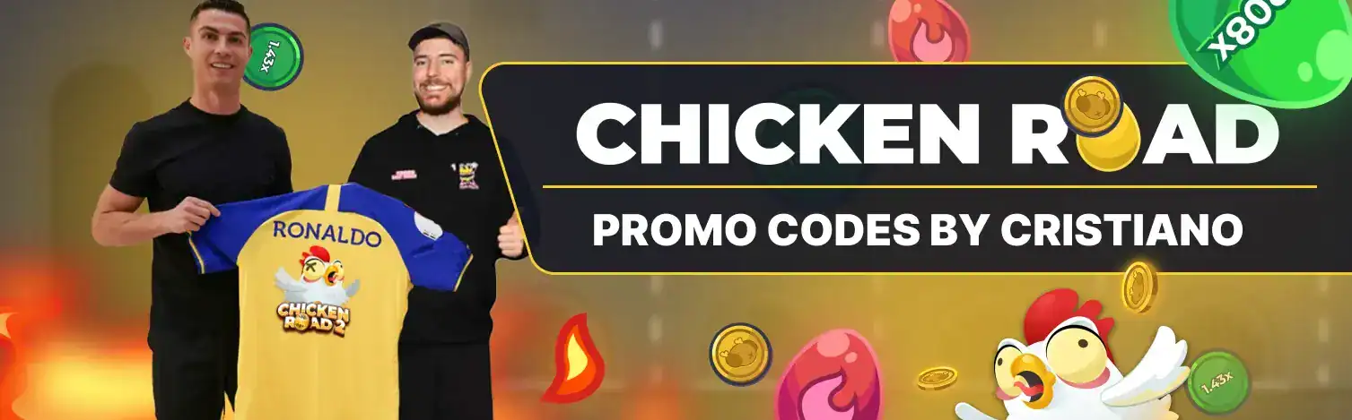 Kody promo Chicken Road Cristiano Ronaldo.
